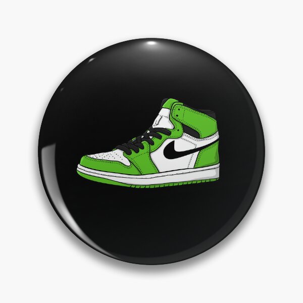 Item preview, Single Retro LUCKY GREEN Sneaker Sneakerhead - Retro High Shoe Lover Art designed and sold by Zuriel Hargrove.