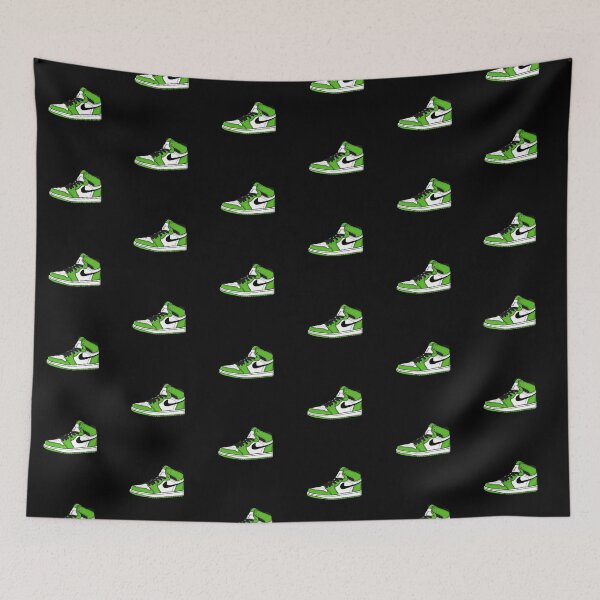 Item preview, Single Retro LUCKY GREEN Sneaker Sneakerhead - Retro High Shoe Lover Art designed and sold by Zuriel Hargrove.