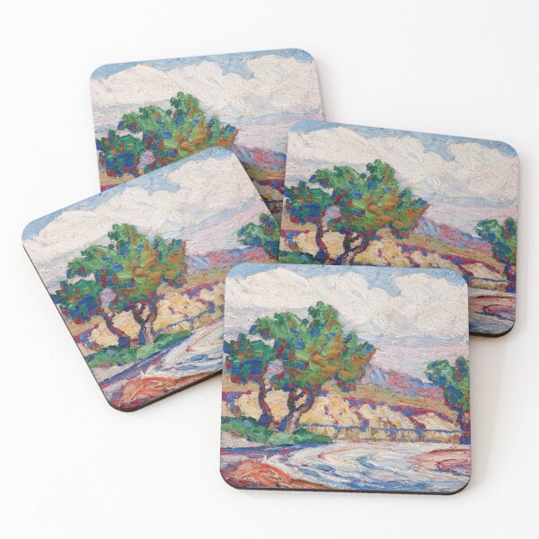 Item preview, Arroyo in the Foothills, Colorado - Birger Sandzén (American, 1871-1954), 1922. Oil on board designed and sold by The Nouveau Chateau.