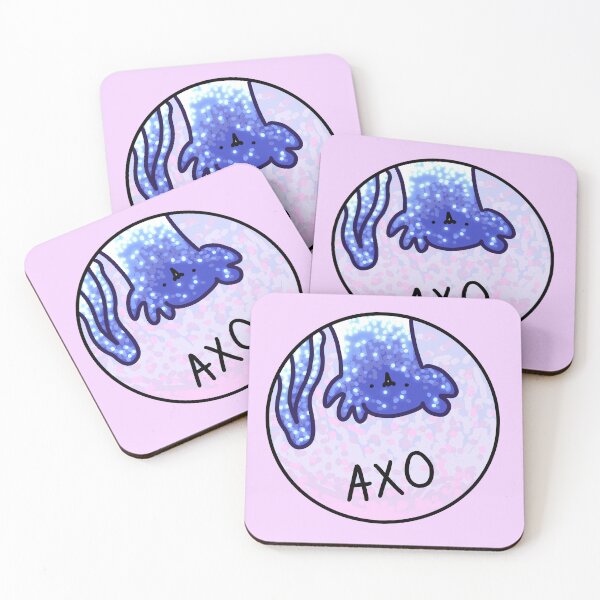 Item preview, Cute Blue Axolotl Circle designed and sold by KitKattyDesigns.