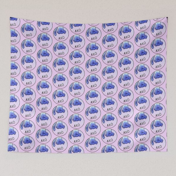Item preview, Cute Blue Axolotl Circle designed and sold by KitKattyDesigns.