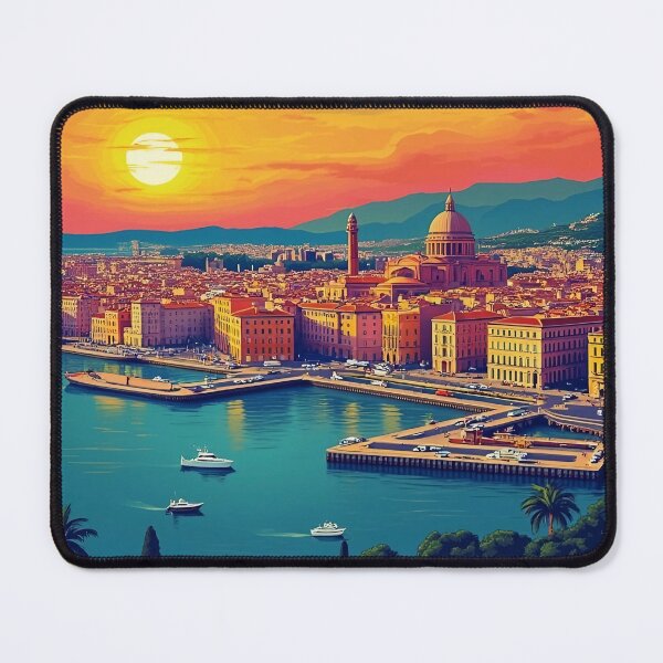 Item preview, Digital Retro Pop Art Poster of Marseille | Vibrant French Cityscape | Artistic Marseille Art designed and sold by PaintedPixels01.