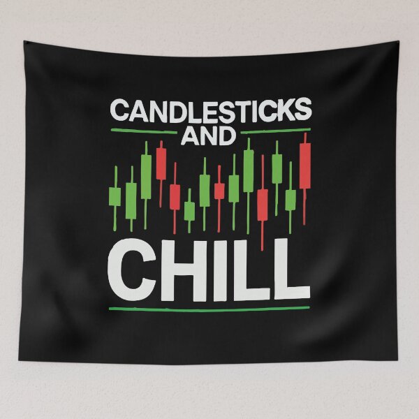 Item preview, Candlesticks and Chill, Funny Day Trading Humor designed and sold by chantastical.