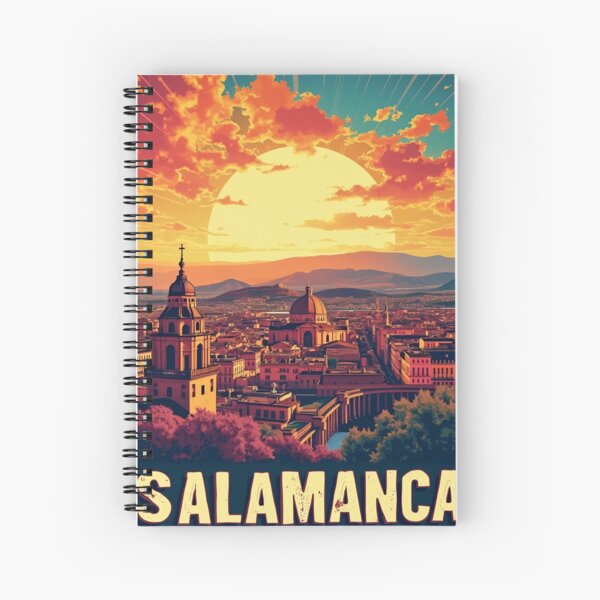 Item preview, Digital Retro Pop Art Poster of Salamanca | Vibrant Spanish City Art | Spanish Culture & Landmarks designed and sold by PaintedPixels01.