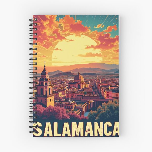 Item preview, Digital Retro Pop Art Poster of Salamanca | Vibrant Spanish City Art | Spanish Culture & Landmarks designed and sold by PaintedPixels01.