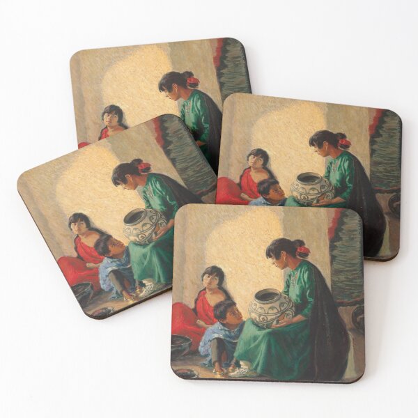 Item preview, Indian Tales, Taos - BLANCHE GRANT (American, 1874-1948). 1922 designed and sold by The Nouveau Chateau.