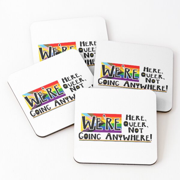 Item preview, Here, Queer, Not Going Anywhere designed and sold by FaitrixDesigns.