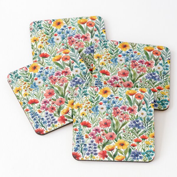 Item preview,  Mixed Wildflower Bouquet Floral Garden Botanical Art designed and sold by Tetete.