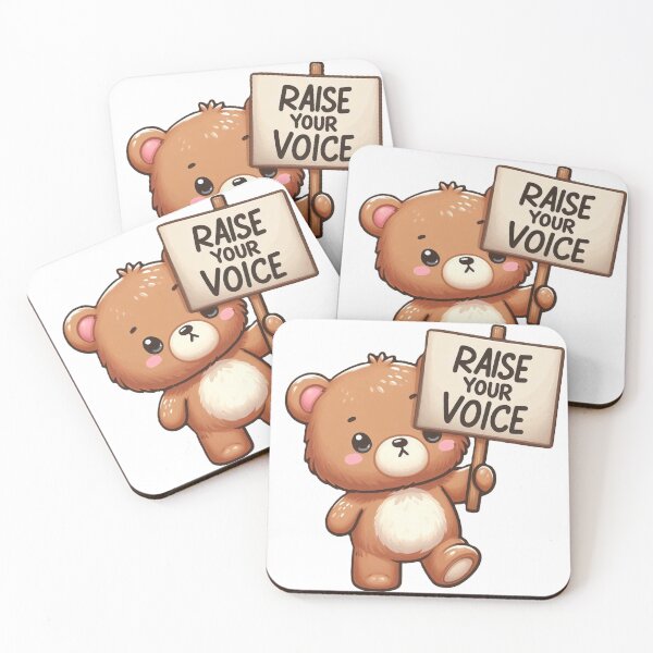 Item preview, Raise Your Voice Bear designed and sold by Birgen6.