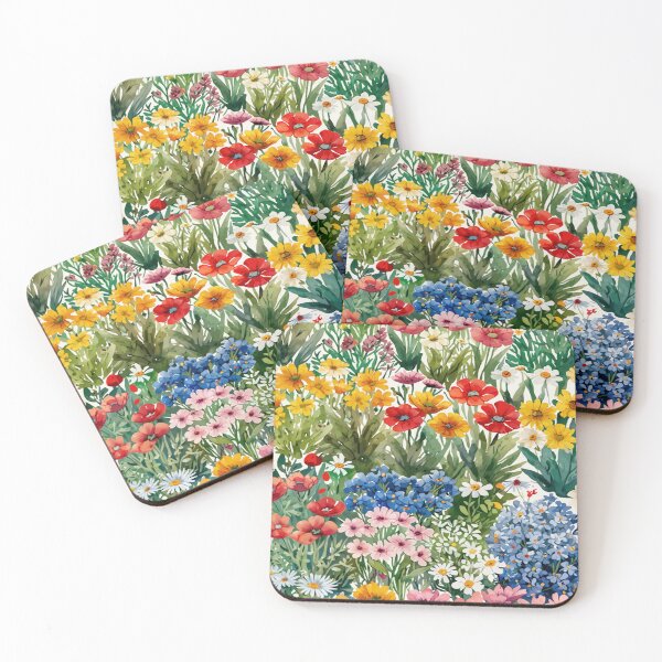 Item preview,  Mixed Wildflower Bouquet Floral Garden Botanical Art  designed and sold by Tetete.