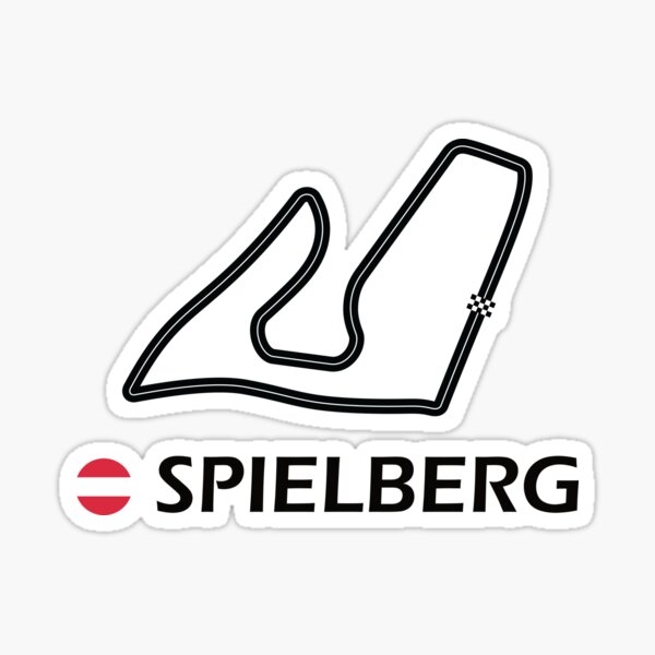 Vista previa del artículo con la obra «Pegatina del contorno de la pista de F1 del Red Bull Ring», diseñado y vendido por SEF Designs.