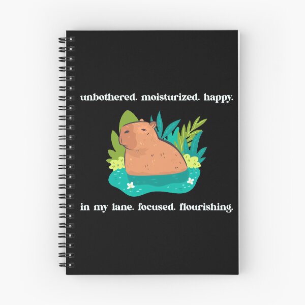 Item preview, Capybara - Unbothered. Moisturized. Happy. In My Lane. Focused. Flourishing. - Ver. 2 designed and sold by R-A Designs.