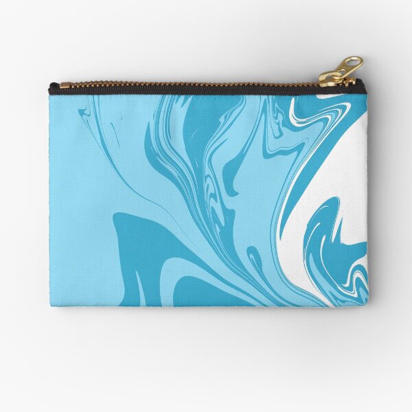Item preview, Abstract Marbled Swirls in Teal Blue, Light Blue and White designed and sold by JulzPink.