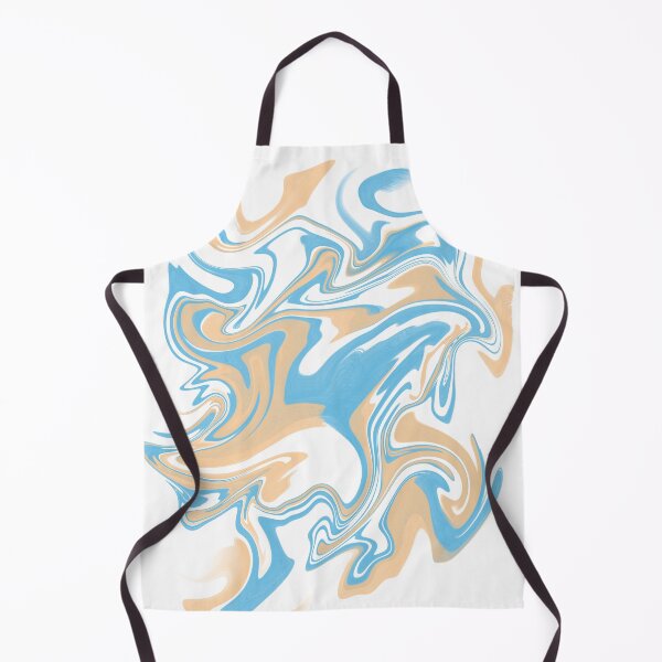 Vista previa del artículo con la obra «Remolinos abstractos jaspeados en azul, beige y blanco», diseñado y vendido por JulzPink.