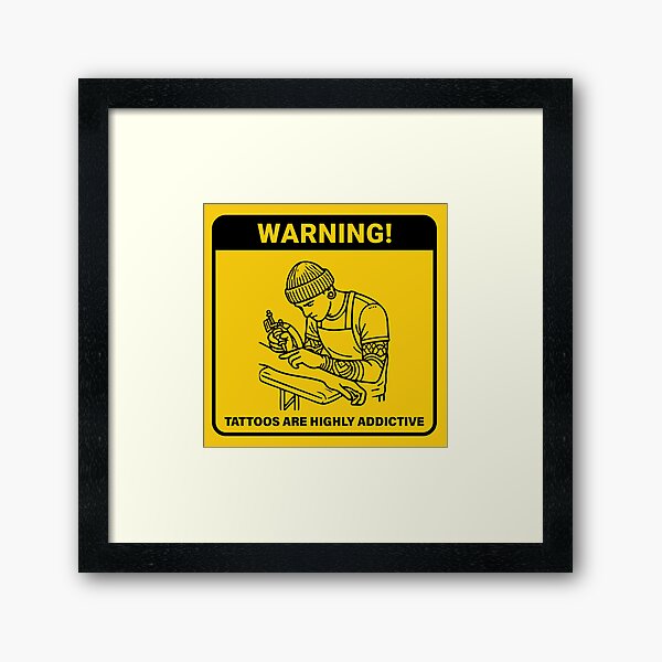 Item preview, Warning: Tattoos Are Highly Addictive - Tattoo Artist Sticker designed and sold by buenogoods.