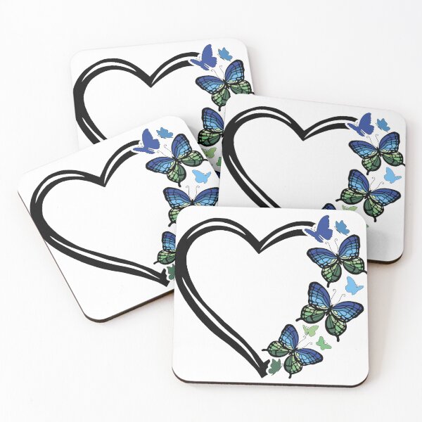 Item preview, MLM Gay Pride Flying Butterfly Heart  designed and sold by QueenS-Gallery.