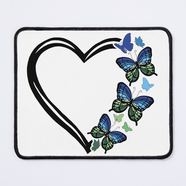 Item preview, MLM Gay Pride Flying Butterfly Heart  designed and sold by QueenS-Gallery.