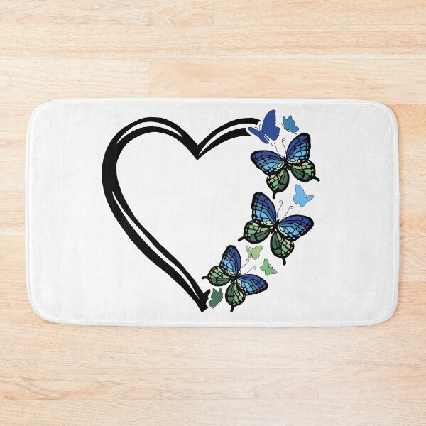 Item preview, MLM Gay Pride Flying Butterfly Heart  designed and sold by QueenS-Gallery.