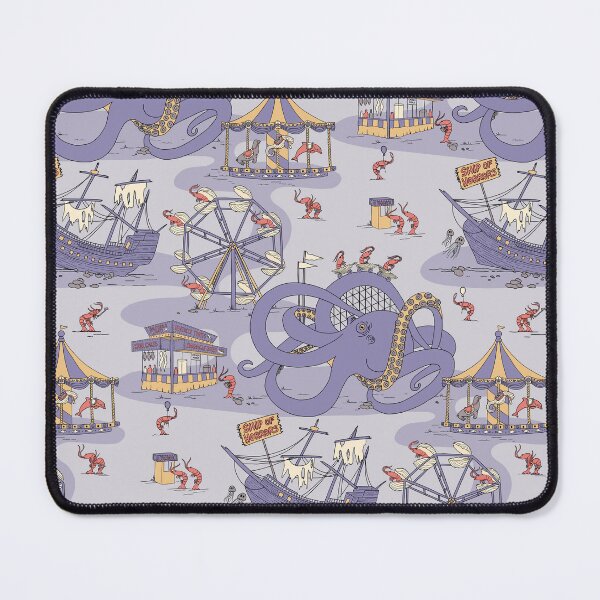 Item preview, Shrimp Fair - Whimsical Underwater Carnival in Purple designed and sold by somecallmebeth.