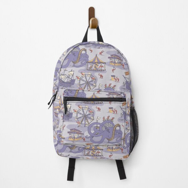 Item preview, Shrimp Fair - Whimsical Underwater Carnival in Purple designed and sold by somecallmebeth.