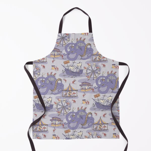 Item preview, Shrimp Fair - Whimsical Underwater Carnival in Purple designed and sold by somecallmebeth.