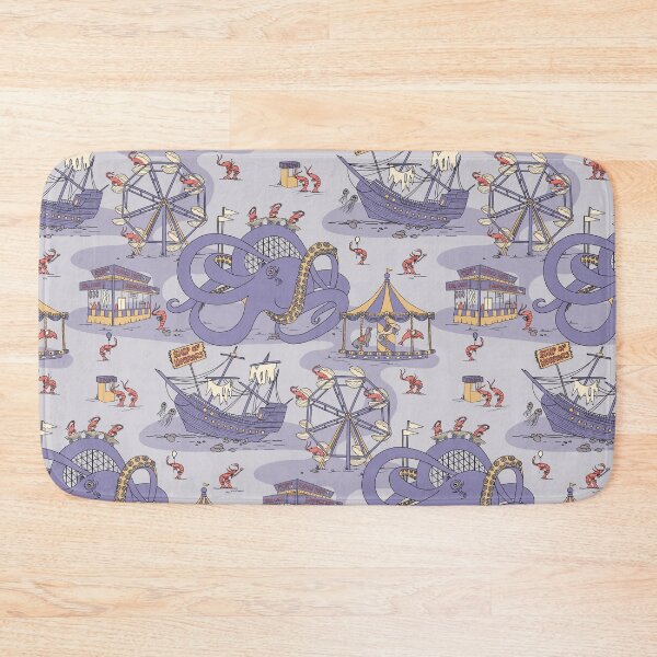 Item preview, Shrimp Fair - Whimsical Underwater Carnival in Purple designed and sold by somecallmebeth.