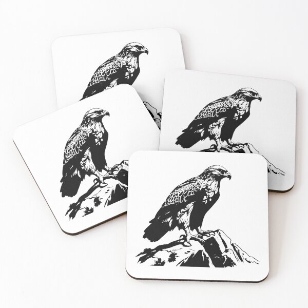 Item preview, Eagle Hawk Raptor Falcon Bird of Prey Hunt Rock Wildlife designed and sold by inkoutninja.