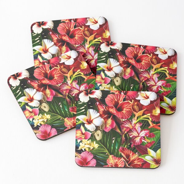 Item preview, Tropical Hibiscus Canna Lily Exotic Blooms designed and sold by CamouflageLab.