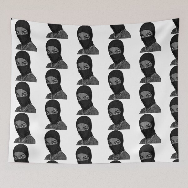 Item preview, Mysterious Ninja Woman | Bold Halftone Design Art Illustration designed and sold by Zuriel Hargrove.