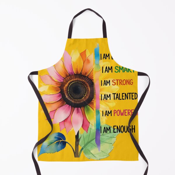 Item preview, Inspirational Sunflower "I Am Enough" Motivational Art designed and sold by M22--.
