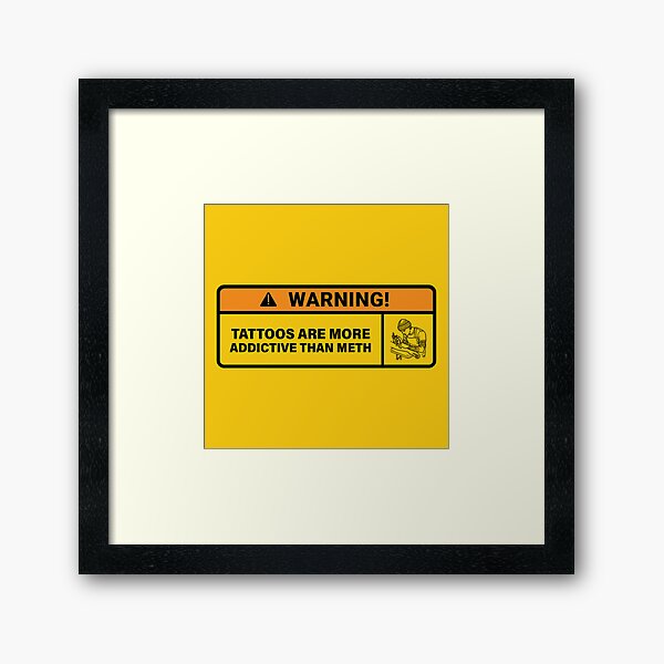Item preview, Warning: Tattoos Are more Addictive than - Tattoo Artist Sticker designed and sold by buenogoods.