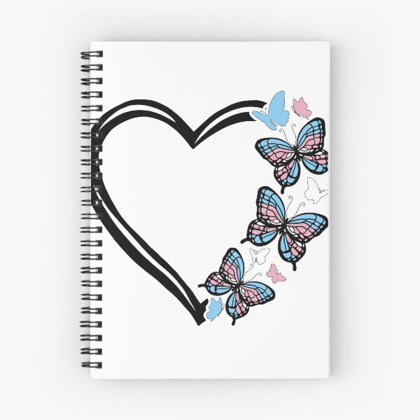 Item preview, Trans Pride Flying Butterfly Heart  designed and sold by QueenS-Gallery.