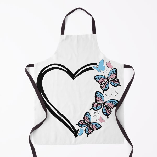 Item preview, Trans Pride Flying Butterfly Heart  designed and sold by QueenS-Gallery.