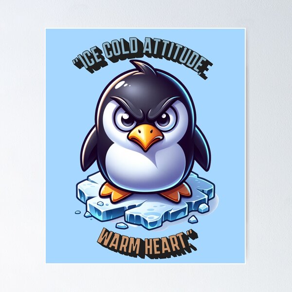 Item preview, Grumpy Penguin Attitude designed and sold by FzCooper.