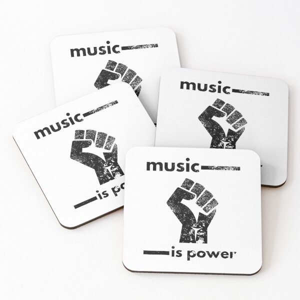 Item preview, Music Is Power Shirt – Protest Fist Activist Tee designed and sold by Wear The Message Tees.