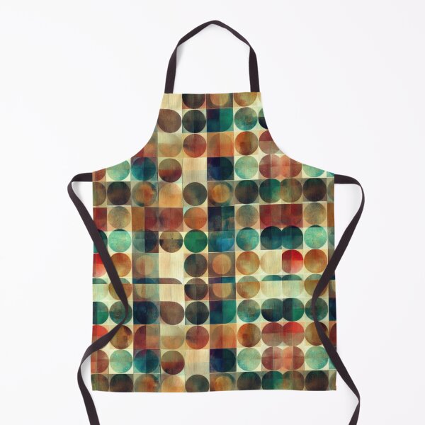 Item preview, Abstract Geometric Retro Pattern – Circles & Squares designed and sold by Kybruno's Creations.