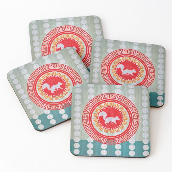 Item preview, White squirrel surrounded by colorful stuff designed and sold by Dustydesert1.