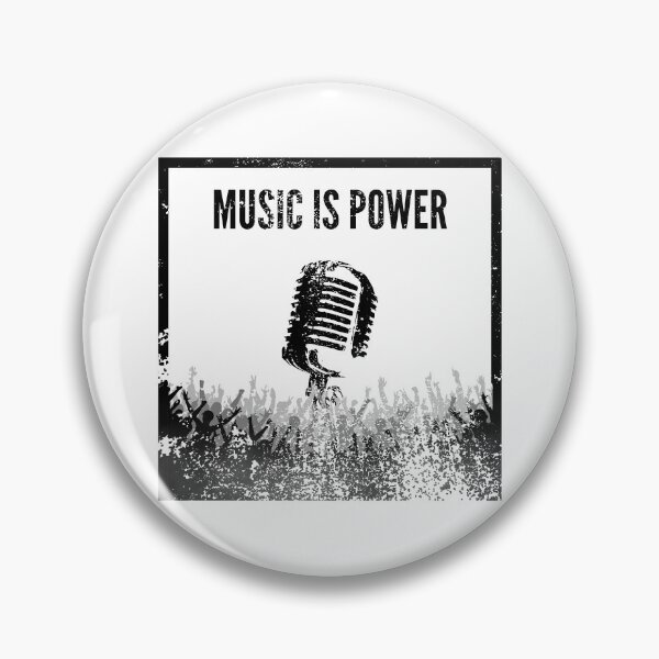 Item preview, Music Is Power Shirt – Microphone Vocalist Tee designed and sold by Wear The Message Tees.