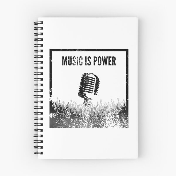 Item preview, Music Is Power Shirt – Microphone Vocalist Tee designed and sold by Wear The Message Tees.