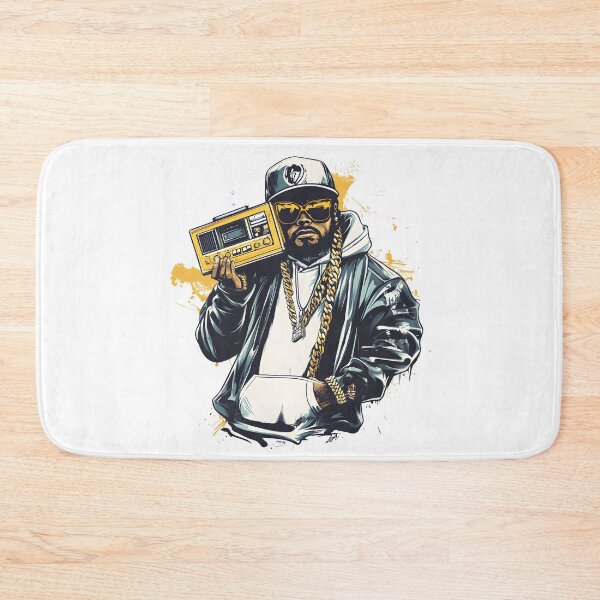 Item preview,  Rapper with Boombox – Classic Hip-Hop Vibes designed and sold by Ragil-Studio.