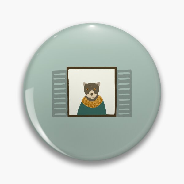 Item preview,  A mama bear looking out from the window on teal background designed and sold by aysegulkacar.