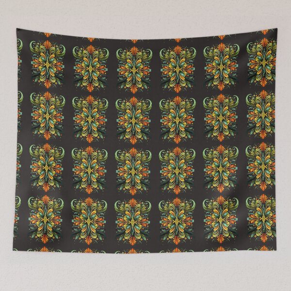 Item preview, Whimsical Garden: Playful Floral Pattern designed and sold by Black_Art.