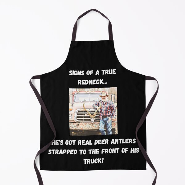 Item preview, Signs of a True Redneck: Truck Deer Antlers! White Text designed and sold by LaughGraphics - Fun Graphics, Serious Laughs!.
