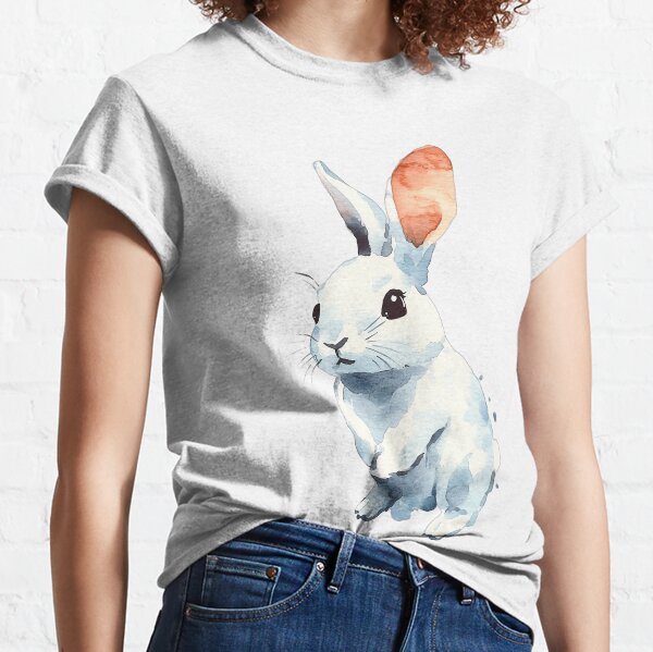Aperçu de l'œuvre Lapin aquarelle aux teintes douces créée et vendue par Anarodic.
