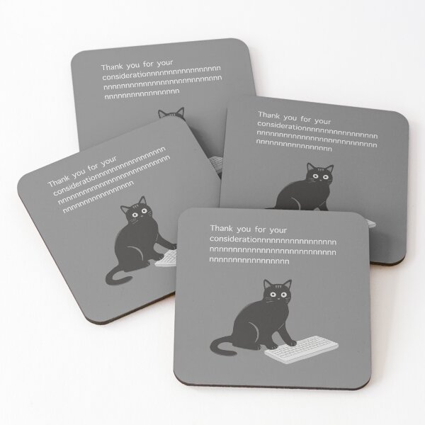 Item preview, Mischievous cat art : Paws on the Keys Gray version designed and sold by TheGrandLordCat.