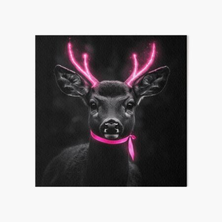 Item preview,  Reindeer With Glowing Pink Antlers designed and sold by Nocturne  Paws.