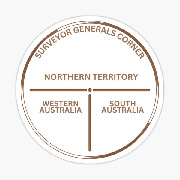 Item preview, Surveyor Generals Corner designed and sold by Top End Stickers.