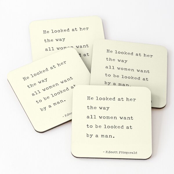 Item preview, f scott Fitzgerald Gatsby Quote designed and sold by corbrand.