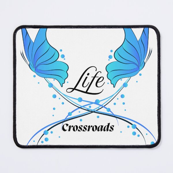 Item preview, Crossroads in Life | Butterfly Fantasy - Elegant Blue Wings Digital Art Print designed and sold by Fanatic Nerd.
