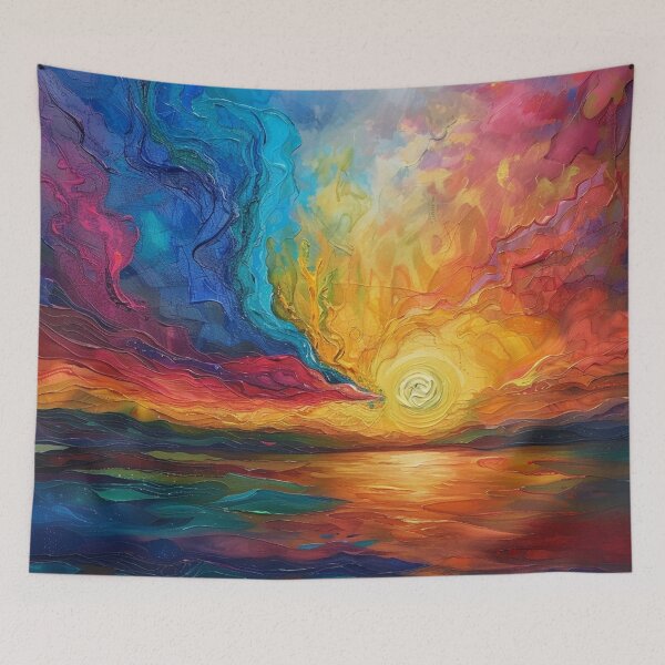Item preview, Abstract Sunset Horizon designed and sold by Myra365Art.